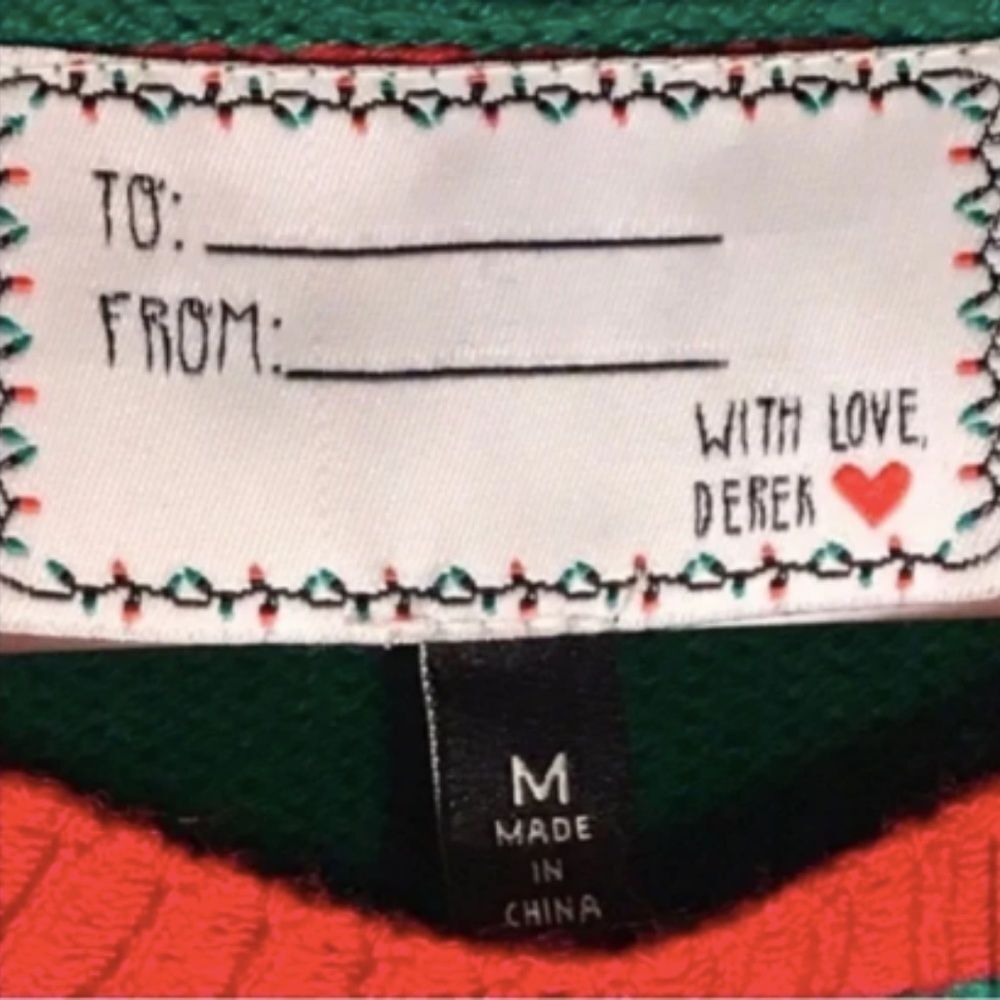 With Love Derek Unicorn Christmas Sweater - Picture 5 of 6